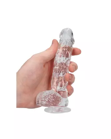 Image du Dildo Réaliste avec Testicules Jelly de RealRock by Shots - 15 cm-7