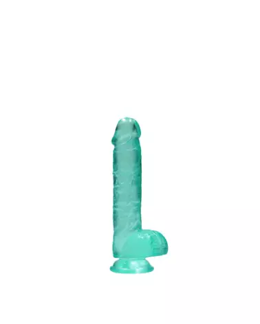 Dildo réaliste avec testicules RealRock by Shots en Jelly 6 pouces-1
