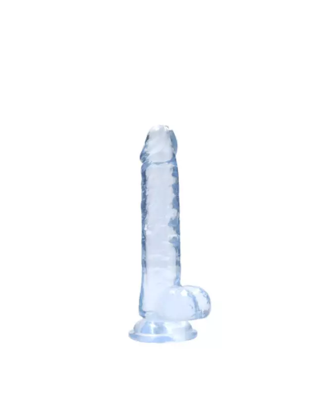 Dildo réaliste avec testicules Jelly 17 cm marque RealRock by Shots-1
