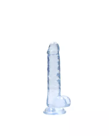 Dildo réaliste avec testicules Jelly 17 cm marque RealRock by Shots-1