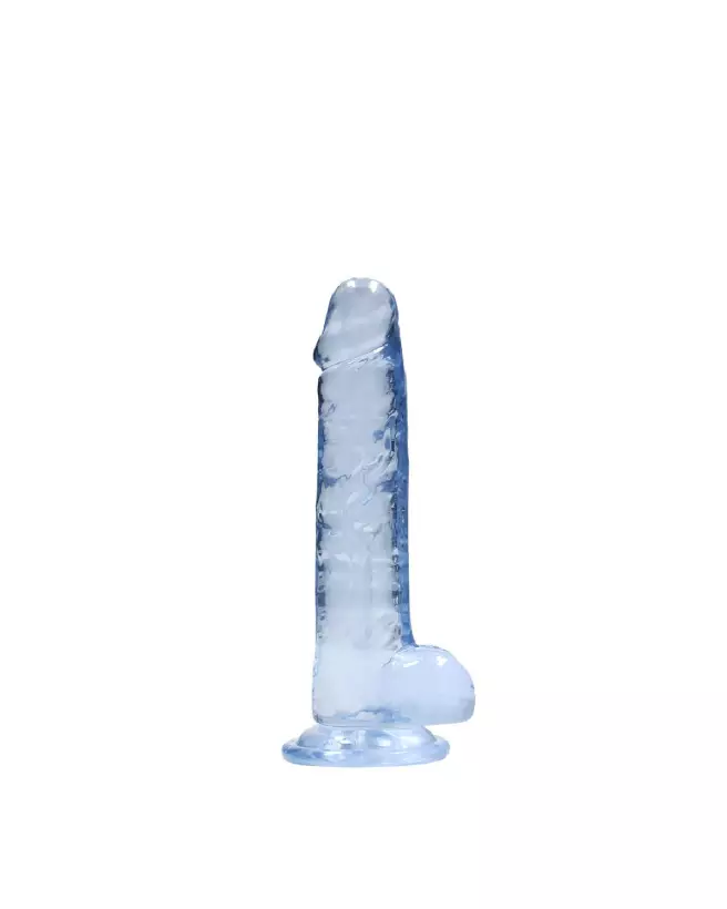 Dildo réaliste avec testicules Jelly 17 cm marque RealRock by Shots-3