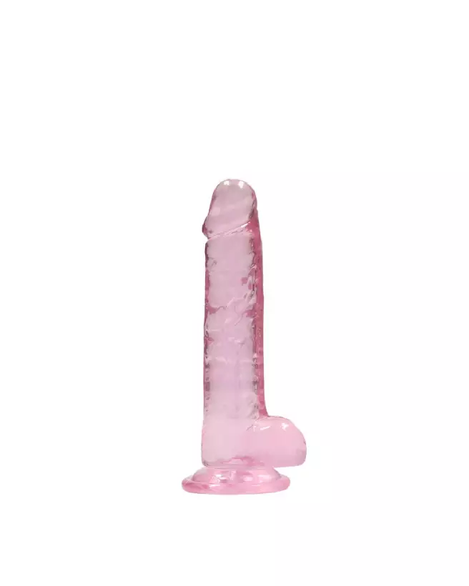 Dildo Réaliste RealRock avec Testicules 7 Pouces 18 cm en Gelée-3