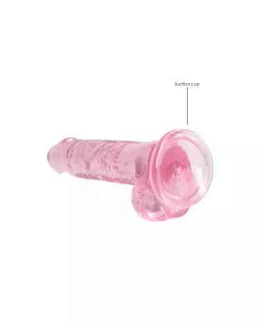 Dildo Réaliste RealRock avec Testicules 7 Pouces 18 cm en Gelée-5