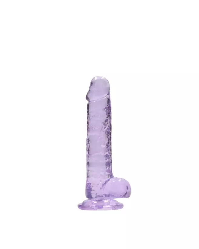 Dildo réaliste Jelly 18cm RealRock by Shots avec testicules-3