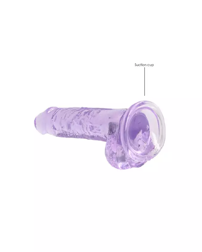 Dildo réaliste Jelly 18cm RealRock by Shots avec testicules-5