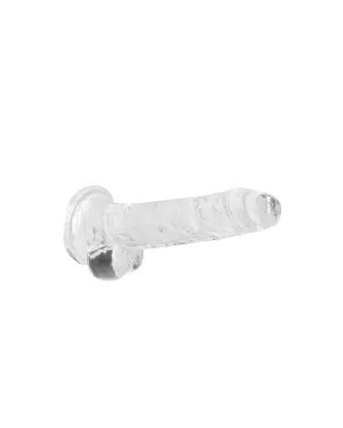 Image Dildo Réaliste Jelly 18 cm avec Testicules - RealRock by Shots-4