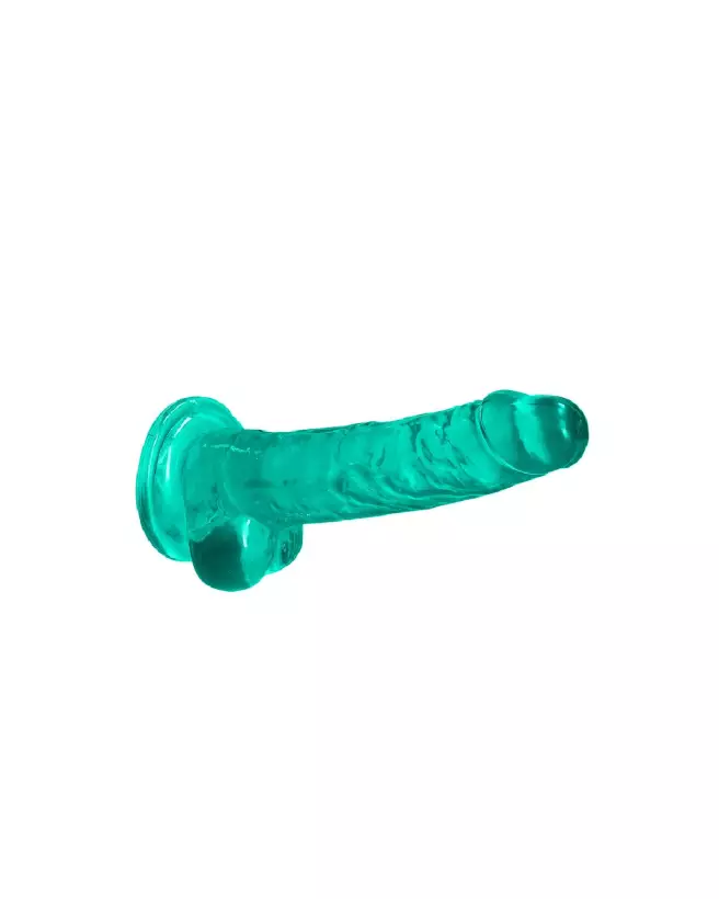 Dildo réaliste Jelly avec testicules RealRock by Shots 17 cm-4