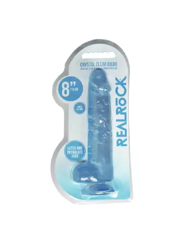 Dildo réaliste Jelly avec testicules de RealRock by Shots, 21 cm-2