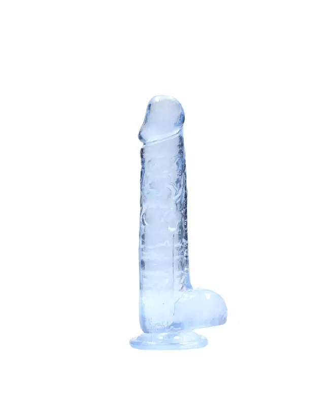 Dildo réaliste Jelly avec testicules de RealRock by Shots, 21 cm-3