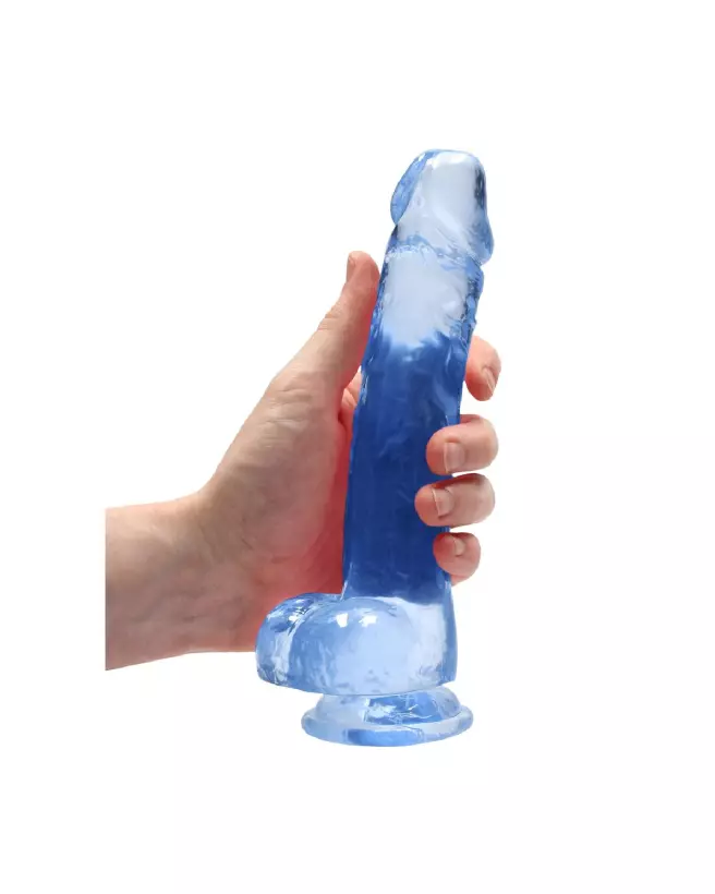 Dildo réaliste Jelly avec testicules de RealRock by Shots, 21 cm-7