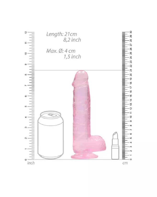 Image du Realistic Dildo with Balls 21 cm de RealRock by Shots en Jelly-6