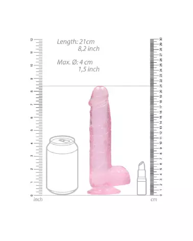 Image du Realistic Dildo with Balls 21 cm de RealRock by Shots en Jelly-6