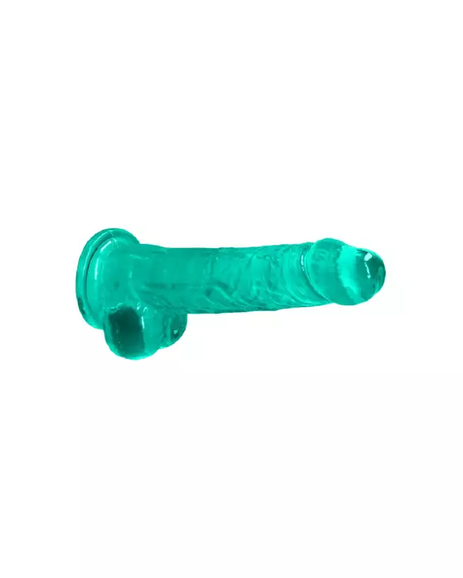 Dildo réaliste avec testicules RealRock by Shots en gelée 21 cm-4