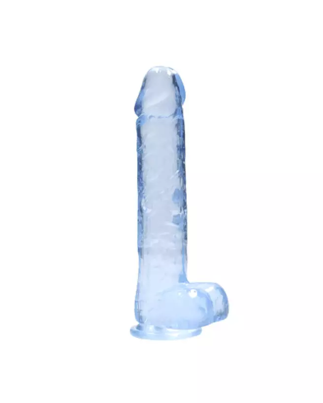 Dildo réaliste avec testicules RealRock by Shots en jelly, 22 cm-1