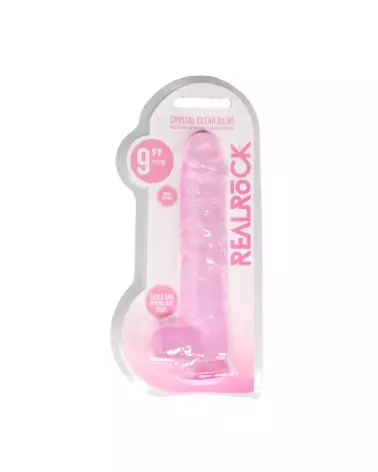 Dildo réaliste RealRock avec testicules en Jelly de 9 pouces / 23 cm-2