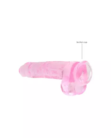 Dildo réaliste RealRock avec testicules en Jelly de 9 pouces / 23 cm-5
