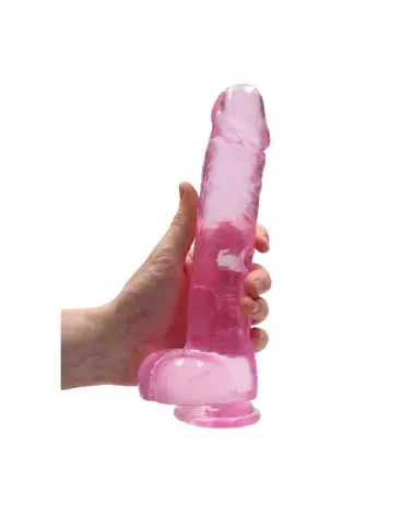 Dildo réaliste RealRock avec testicules en Jelly de 9 pouces / 23 cm-7