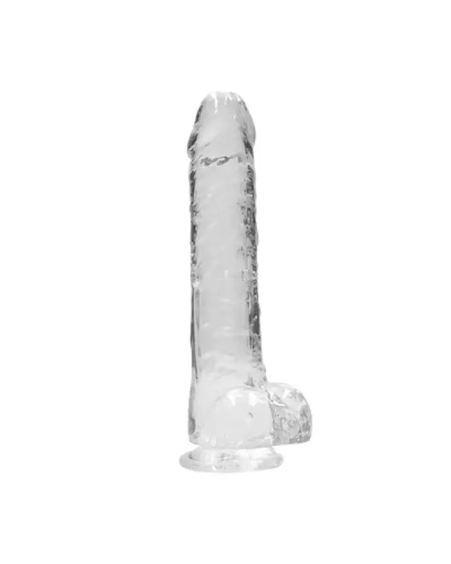 Dildo réaliste RealRock 9 pouces avec testicules en Jelly-1