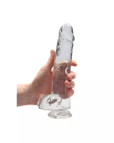 Dildo réaliste RealRock 9 pouces avec testicules en Jelly-7