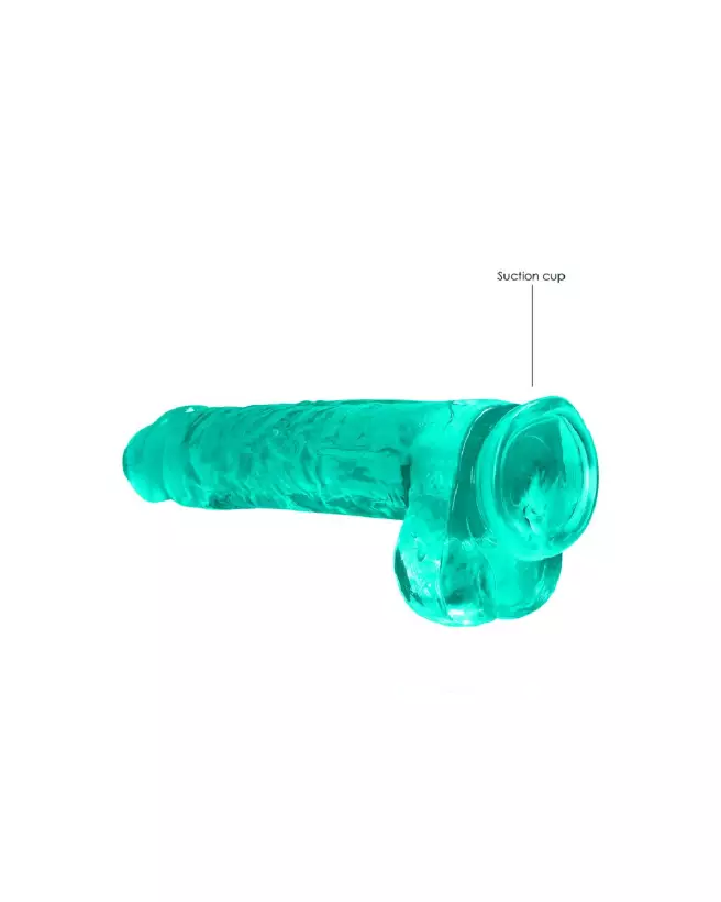 Image Dildo Réaliste Jelly 9 pouces RealRock by Shots avec testicules-5