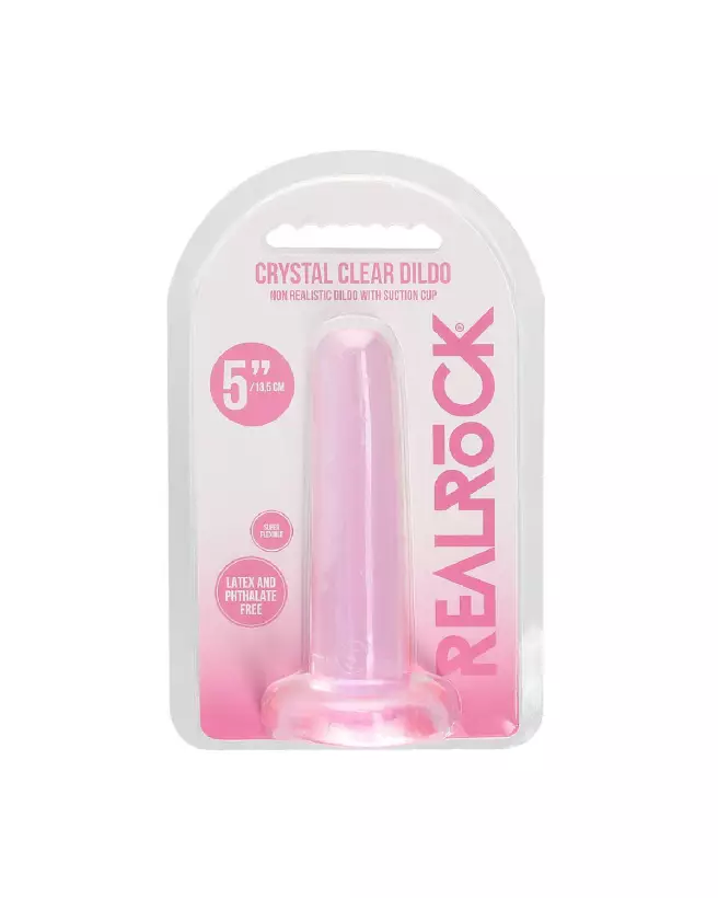 Dildo Non-Réaliste RealRock avec Ventouse en Jelly-2