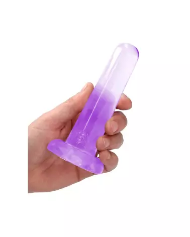Dildo non-réaliste en jelly avec ventouse RealRock by Shots-6