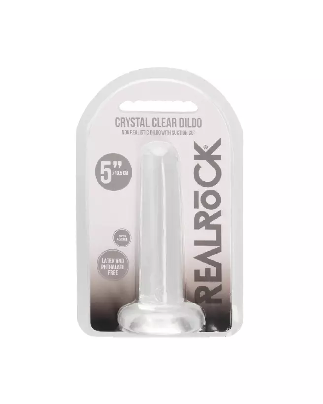 Dildo non-réaliste RealRock en Jelly avec ventouse robuste pour fixation sécurisée-2