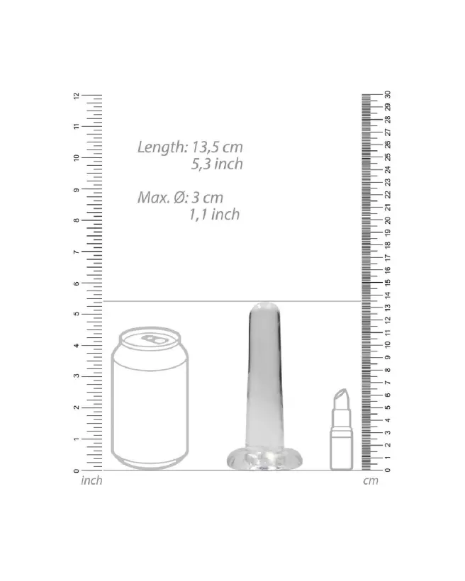 Dildo non-réaliste RealRock en Jelly avec ventouse robuste pour fixation sécurisée-4