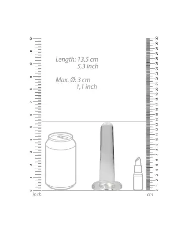 Dildo non-réaliste RealRock en Jelly avec ventouse robuste pour fixation sécurisée-4