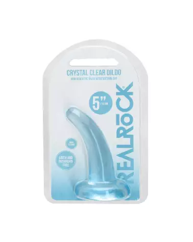 Dildo non-réaliste en jelly avec ventouse RealRock by Shots-2
