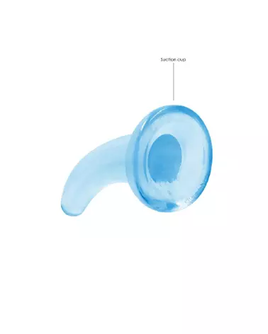 Dildo non-réaliste en jelly avec ventouse RealRock by Shots-3