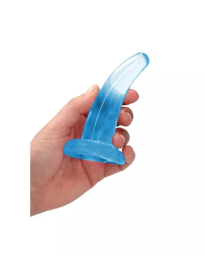 Dildo non-réaliste en jelly avec ventouse RealRock by Shots-6