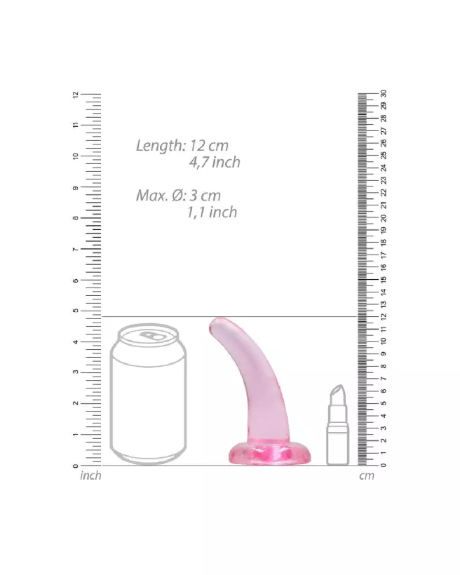 Image Dildo Non-Réaliste Jelly RealRock avec Ventouse-5