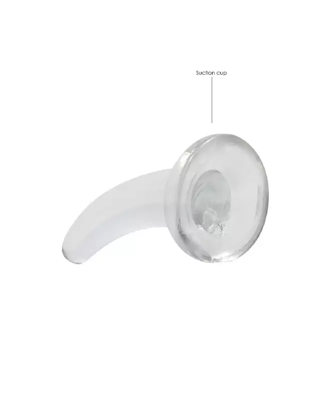 Image du Dildo Non-Réaliste Jelly avec Ventouse de RealRock by Shots, 11,5 cm-3