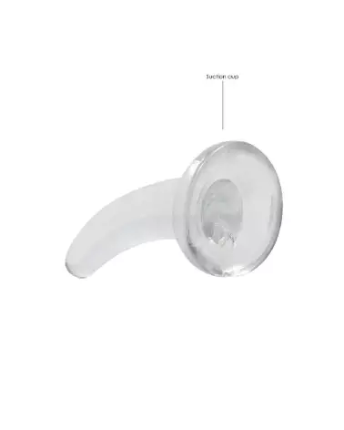 Image du Dildo Non-Réaliste Jelly avec Ventouse de RealRock by Shots, 11,5 cm-3