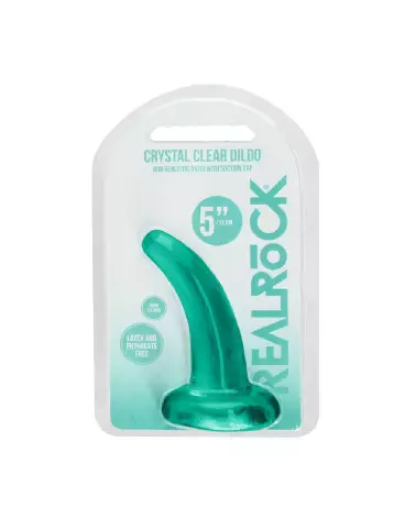 Dildo non-réaliste en jelly avec ventouse RealRock by Shots-2