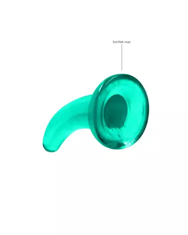 Dildo non-réaliste en jelly avec ventouse RealRock by Shots-3