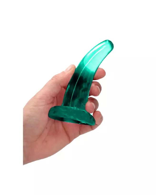Dildo non-réaliste en jelly avec ventouse RealRock by Shots-5