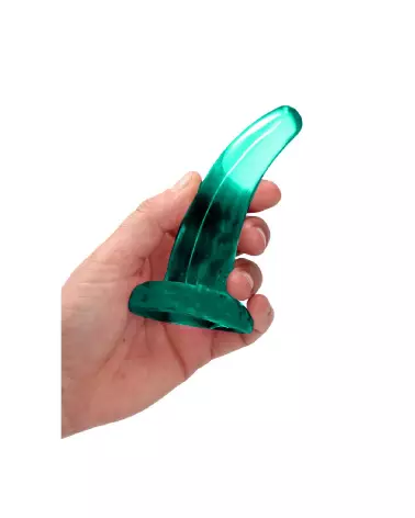 Dildo non-réaliste en jelly avec ventouse RealRock by Shots-6