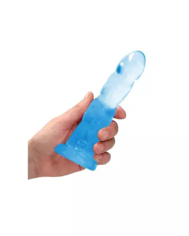 Dildo non-réaliste en jelly avec ventouse RealRock by Shots, 17 cm de plaisir-5