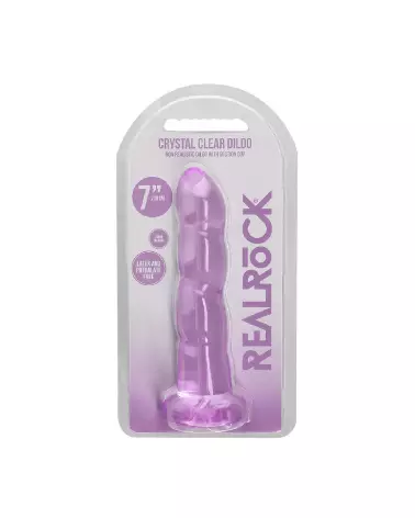 Dildo jelly non-réaliste RealRock by Shots avec ventouse 17 cm-2