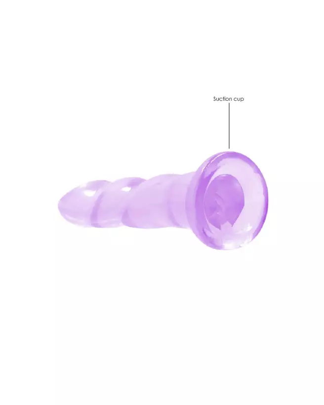 Dildo jelly non-réaliste RealRock by Shots avec ventouse 17 cm-4