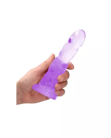 Dildo jelly non-réaliste RealRock by Shots avec ventouse 17 cm-6