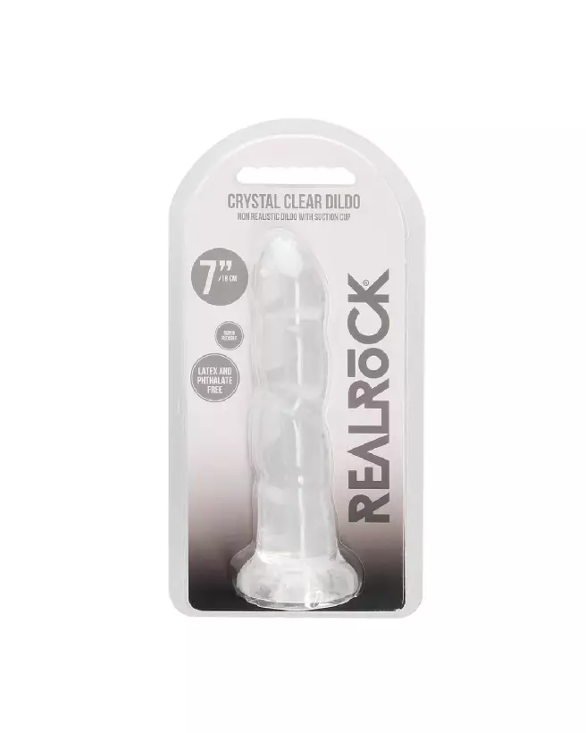 Dildo Jelly Non-Réaliste RealRock avec Ventouse pour Plaisir Intime-2