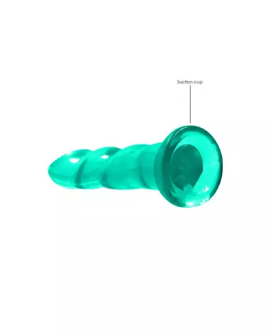 Dildo non-réaliste RealRock by Shots avec ventouse en Jelly, 17 cm-3