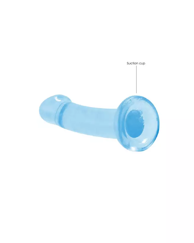 Dildo non-réaliste en jelly RealRock avec ventouse, 17 cm-3