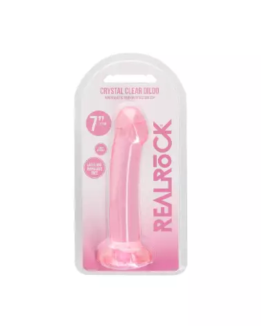 Dildo en jelly non-réaliste avec ventouse RealRock by Shots, 17 cm-2