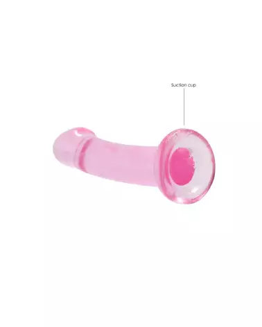 Dildo en jelly non-réaliste avec ventouse RealRock by Shots, 17 cm-3