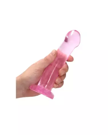Dildo en jelly non-réaliste avec ventouse RealRock by Shots, 17 cm-6