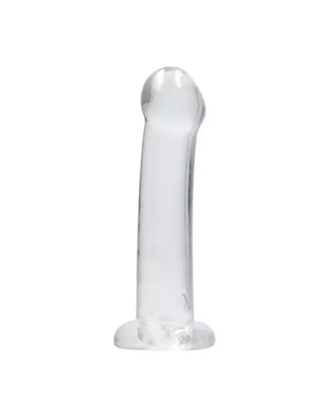 Dildo non-réaliste RealRock by Shots avec ventouse, texture jelly, 17 cm-1